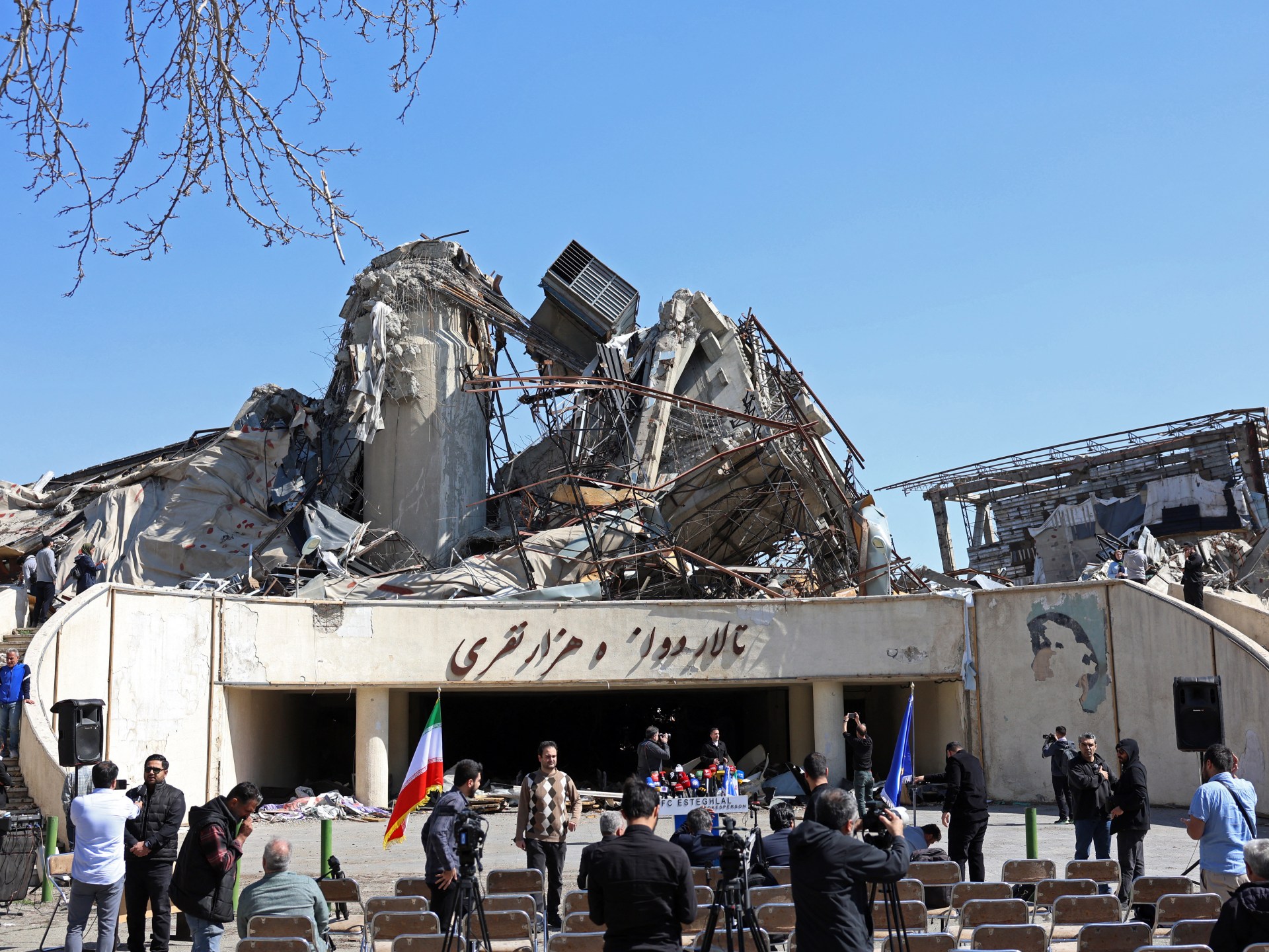 Iranian forces launch search for crew of downed US fighter jet