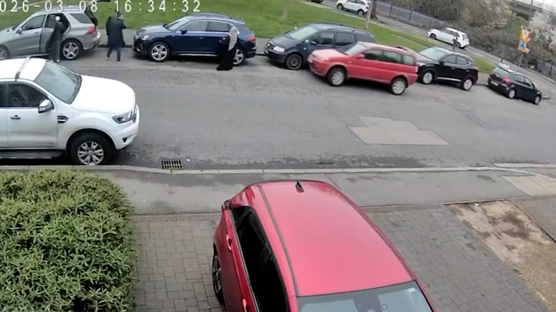 Moment car slams into Muslim woman in broad daylight
