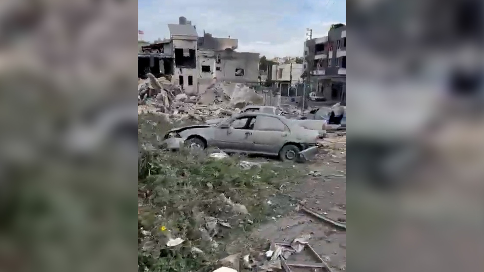 Aftermath of Israeli attack in southern Lebanon