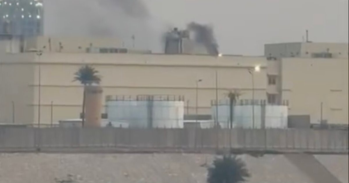 Smoke seen rising from US embassy in Baghdad