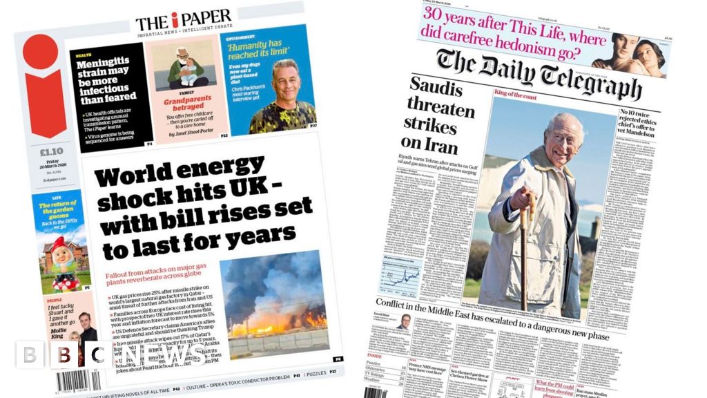 The Papers: Iran unleashes 'world energy shock' and 'King of the coast'