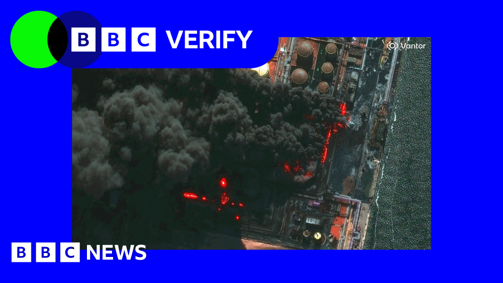 Huge fires at Russian oil facilities following Ukraine strikes, satellite images show - bbc.com