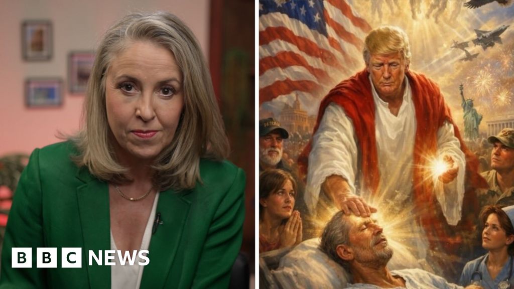 How Trump’s Jesus-like image and feud with the Pope are sparking backlash