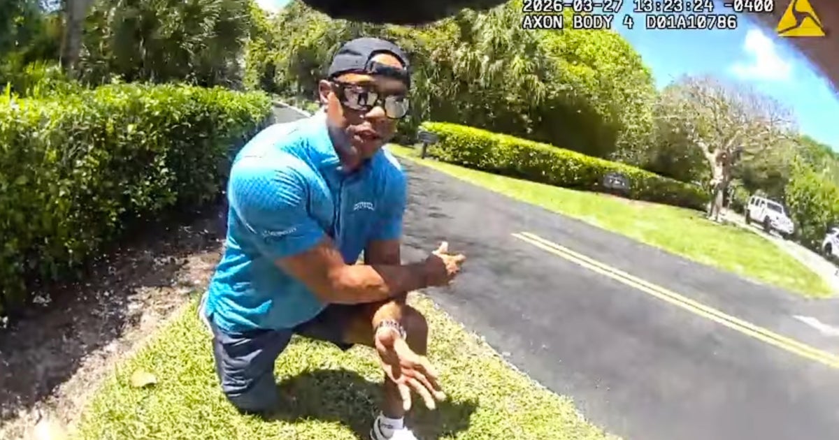 Bodycam of Tiger Woods arrest shows golfer being handcuffed