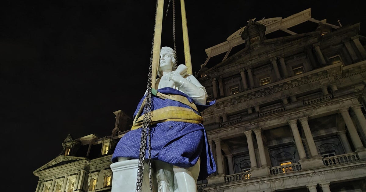 Trump has Christopher Columbus statue placed near White House