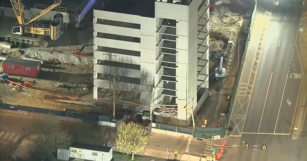 Parking garage collapses in Grays Ferry, Philadelphia; 1 dead, search for 2 others underway - CBS News