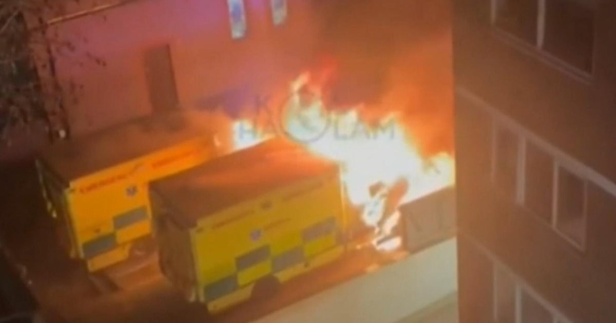 4 ambulances from Jewish group set on fire in London in suspected antisemitic hate crime