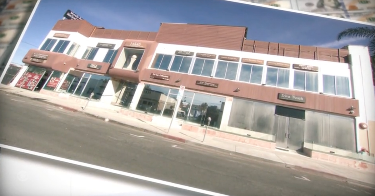 How did 89 hospices end up linked to a 3-story LA building? We went to investigate.