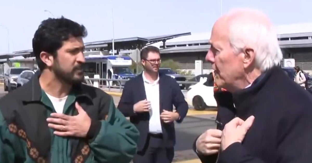 Rep. Greg Casar confronts Sen. John Cornyn at Austin airport over DHS funding