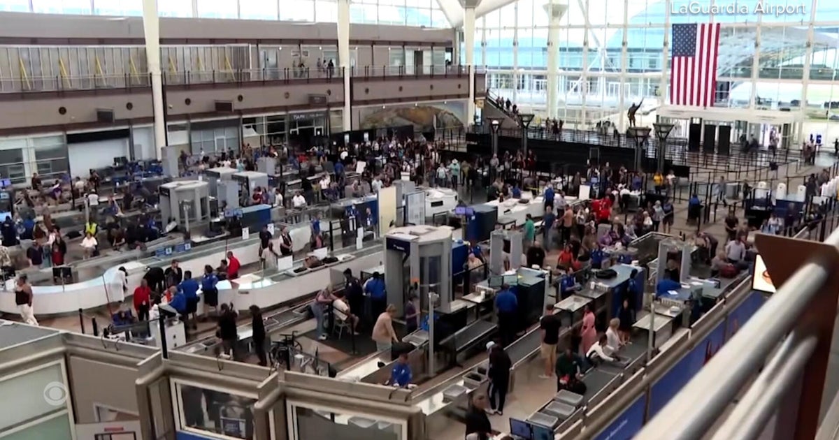 Watch: Long TSA lines, travel delays as partial government shutdown continues