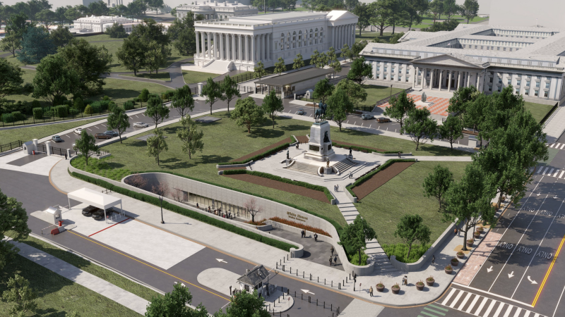 Trump seeks to replace White House visitor screening center with underground facility - CNN