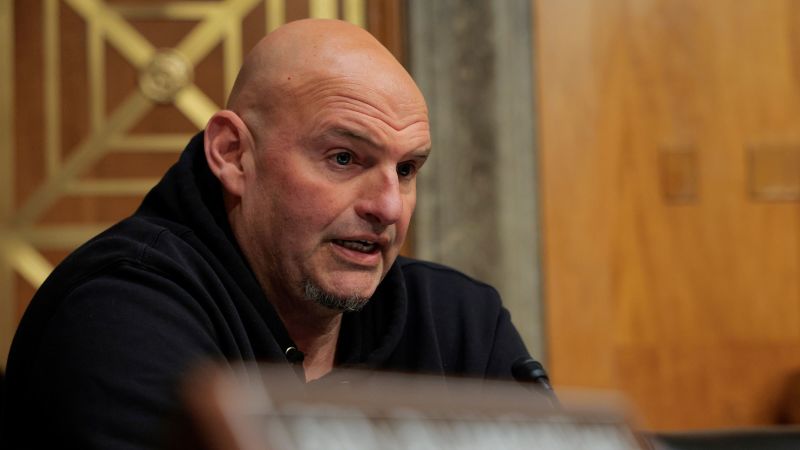 Fetterman explains why he crossed party lines to support Mullin for DHS chief - CNN