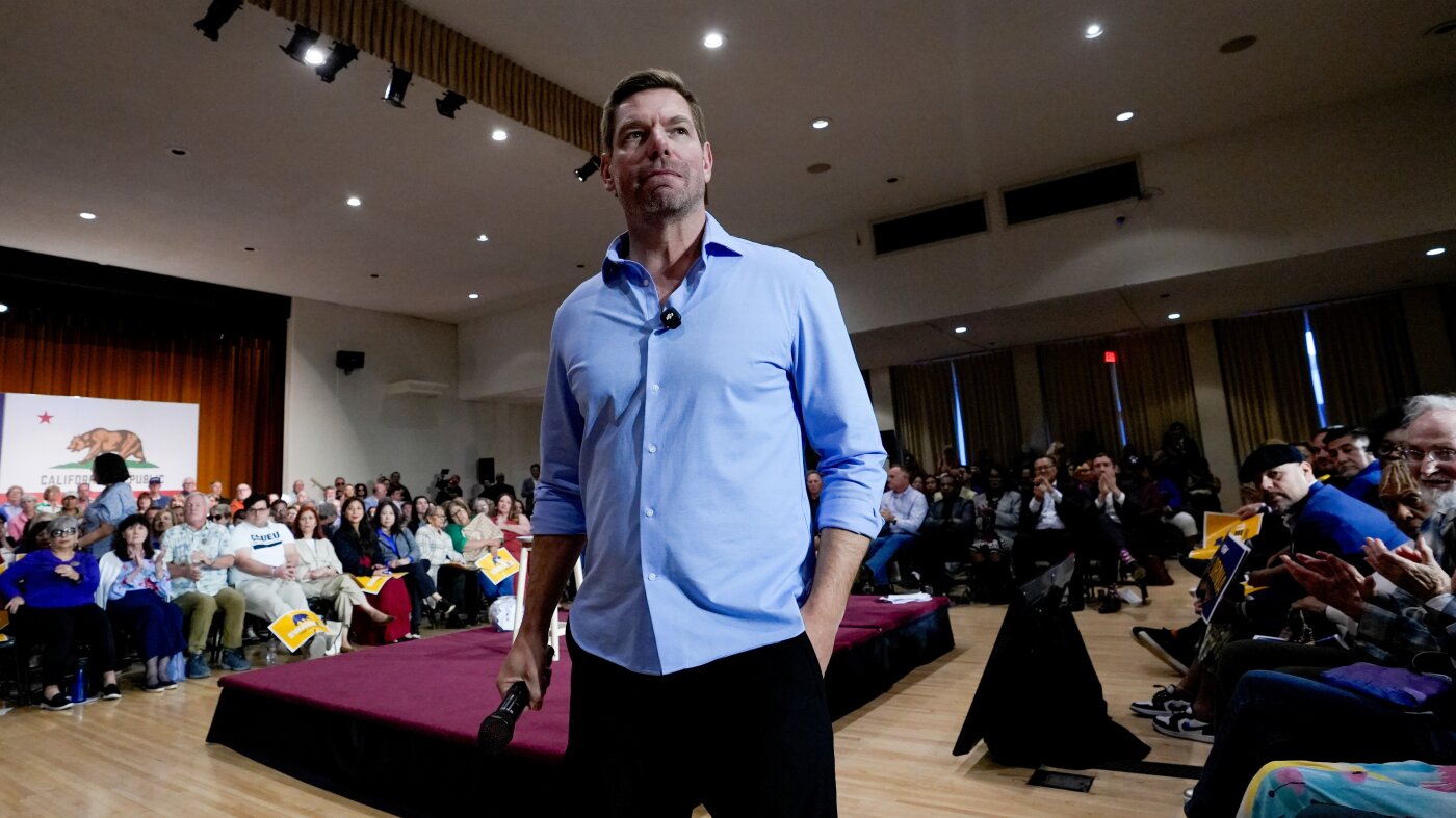 How Eric Swalwell's fall was brought on by a network of women who organized online - NPR