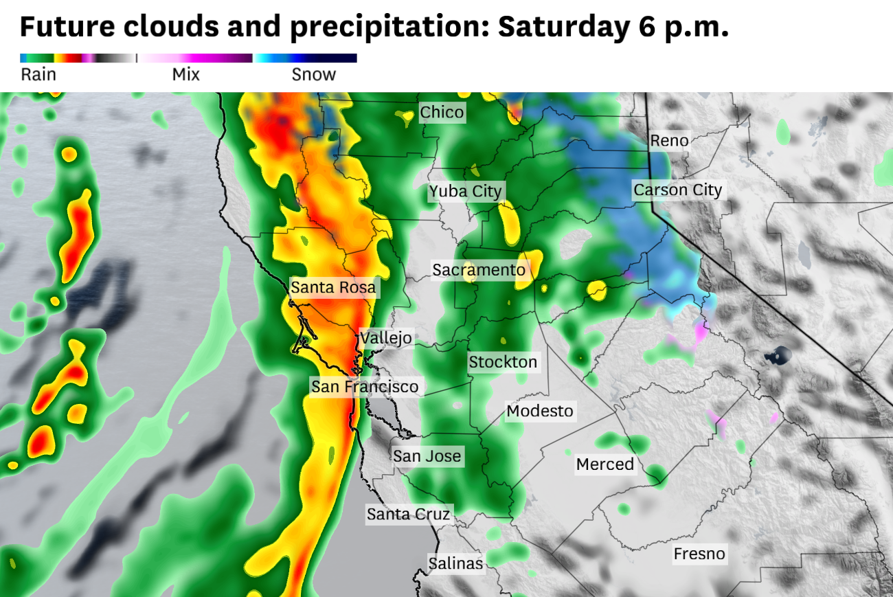 Vigorous squall line could bring downpours, severe winds to Bay Area - San Francisco Chronicle