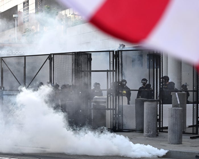 LA teen loses eye after being shot by US agent at No Kings march, lawyer says