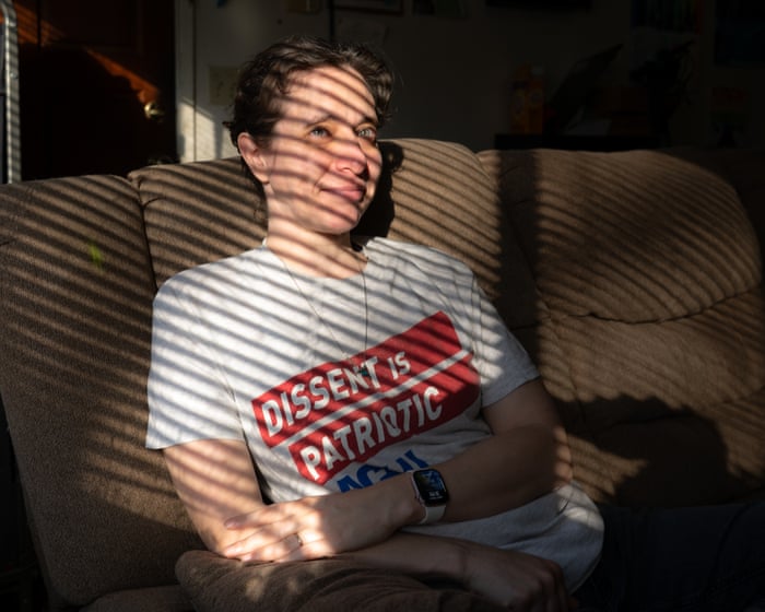 She was arrested for holding a protest sign in small-town California: ‘This is a testing ground’