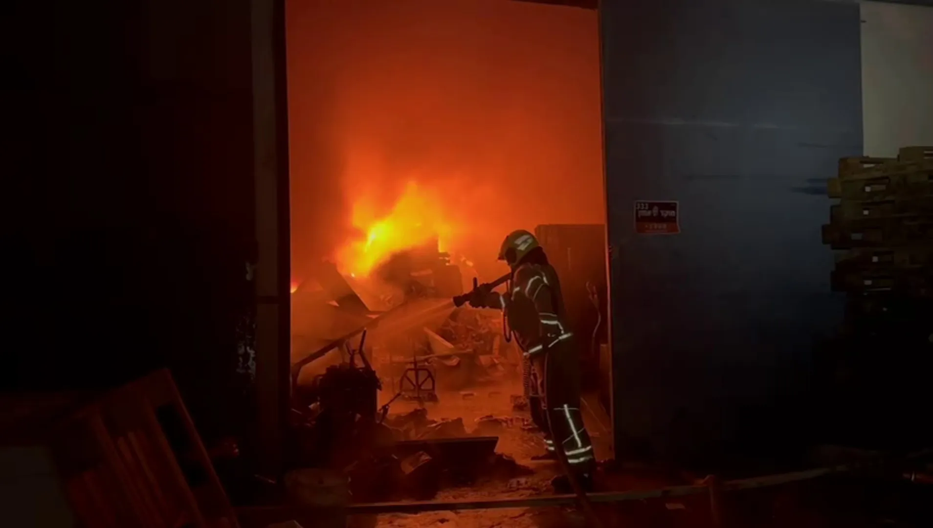 Suspected Iranian missile debris ignites fires in central Israel