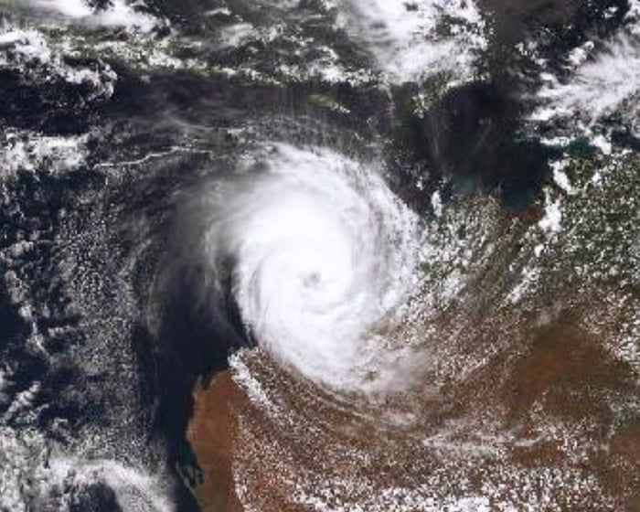 Tropical Cyclone Narelle intensifies off WA as it continues rare path across Australia