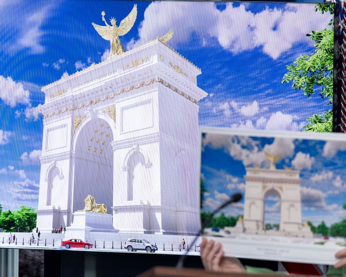 Trump’s triumphal arch plan for US capital faces key federal review vote