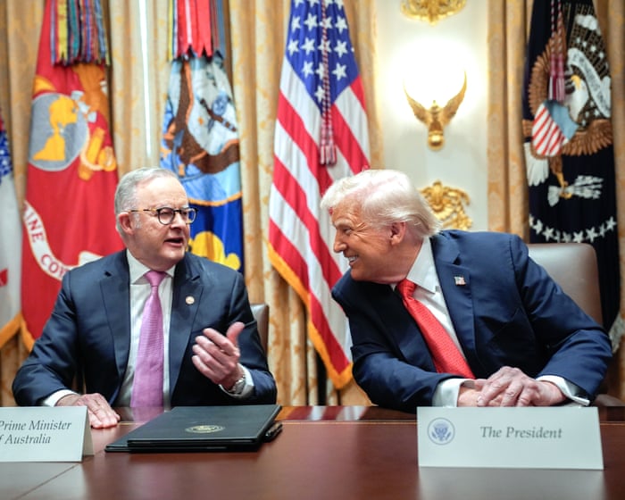 Trump takes swipe at ‘not great’ Australia among complaints about global lack of support for US in Iran conflict