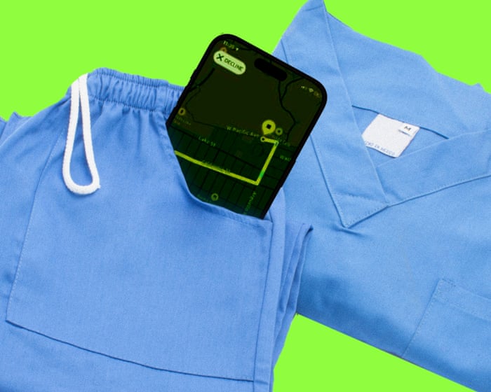 ‘Uber for nurses’: gig-work apps lobby to deregulate healthcare, report finds