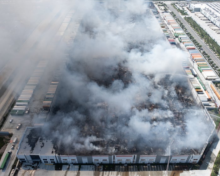 Worker who allegedly set fire to California warehouse compares self to Luigi Mangione