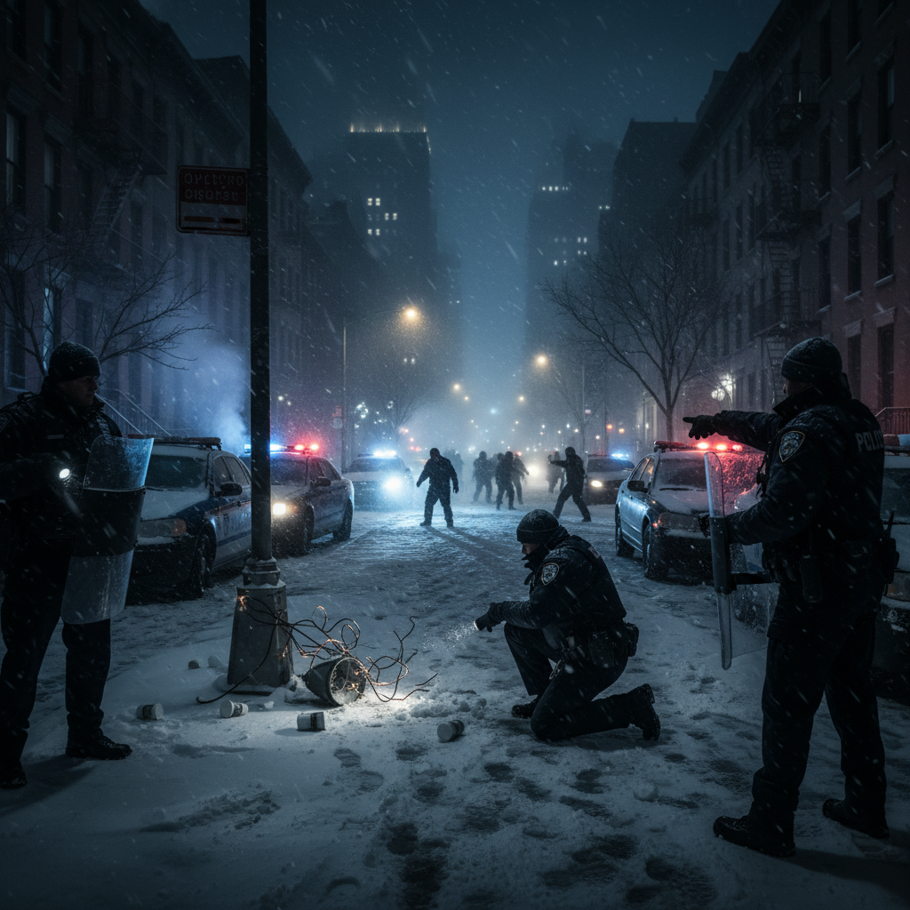 New York City police investigating after officers were hit with snowballs during a snowball fight - AP News