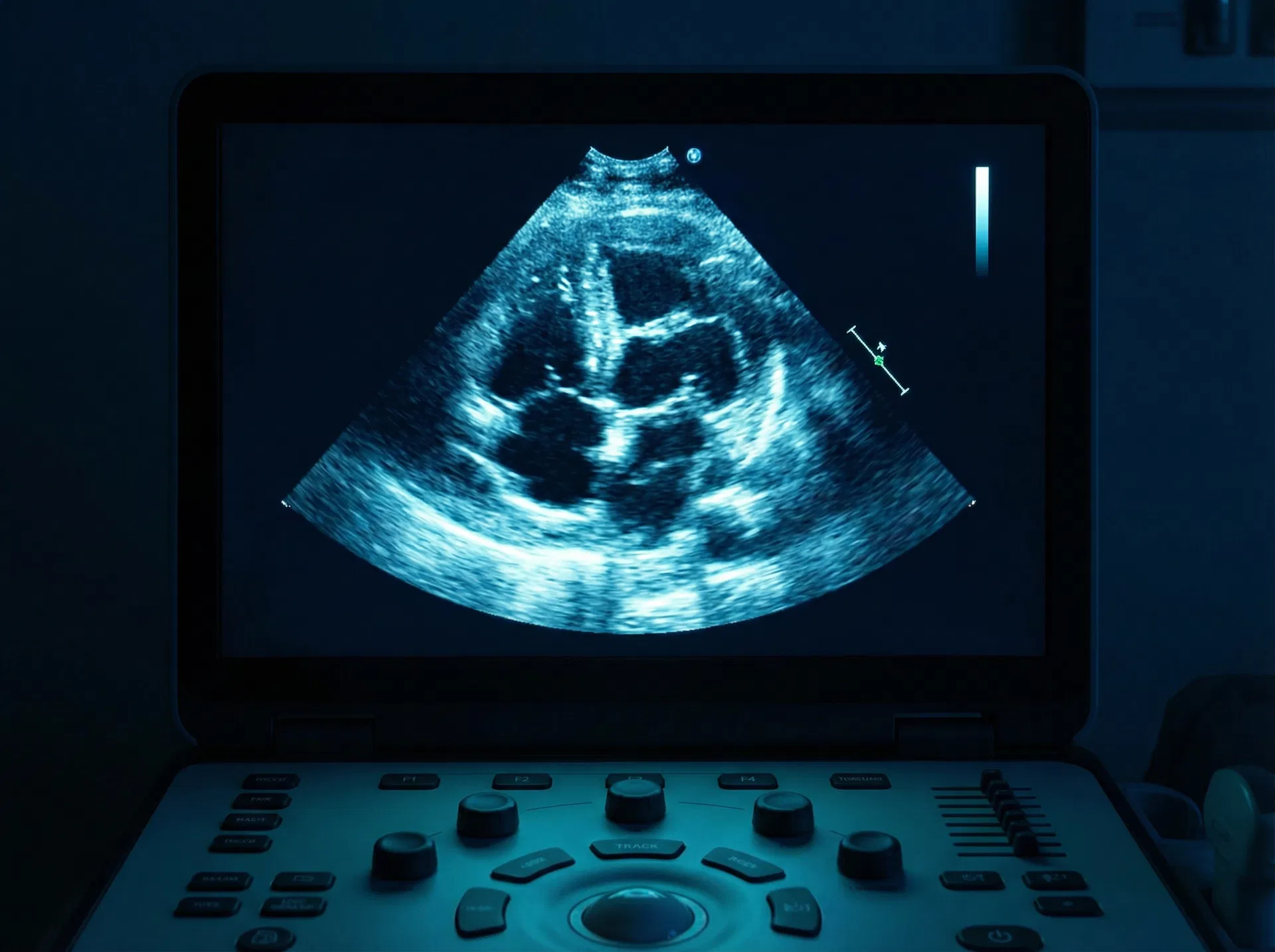 Tela de ultrassom POCUS