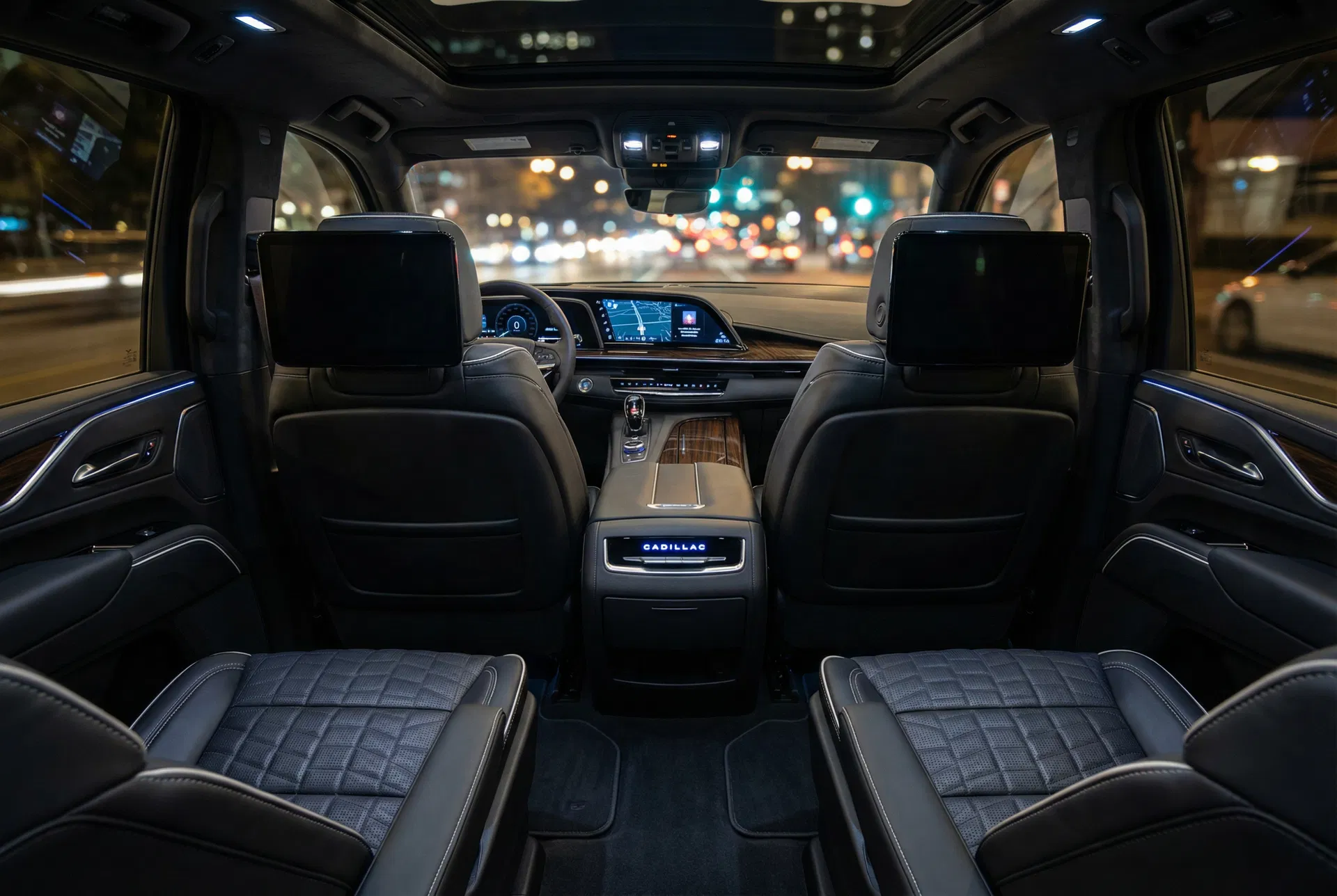 2025 Cadillac Escalade premium interior with ambient lighting