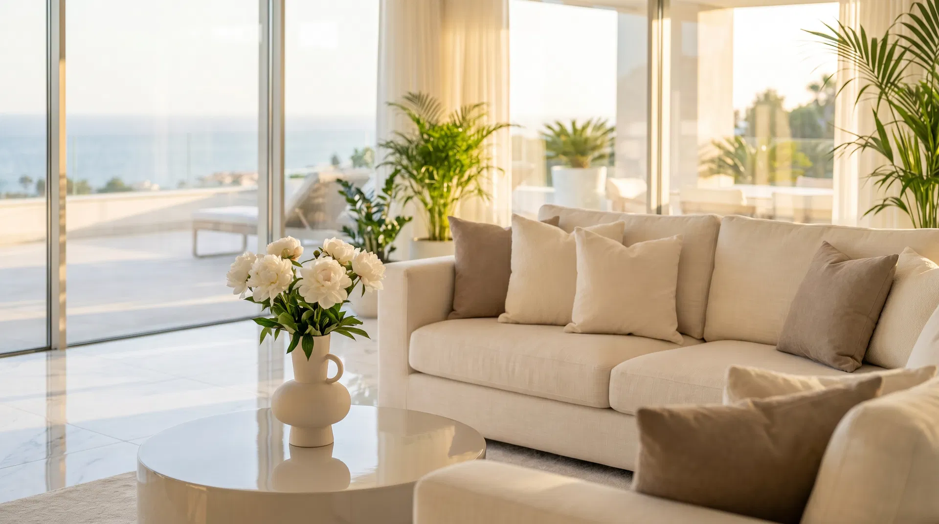 Pristine luxury living room