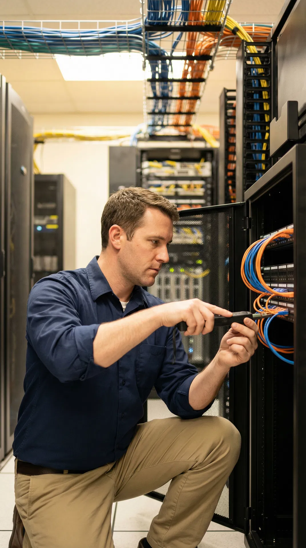 3one4 Data technician at work