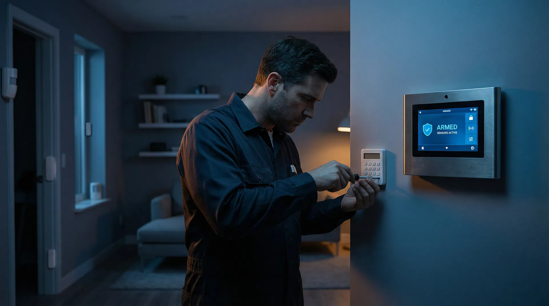 Professional alarm system installation