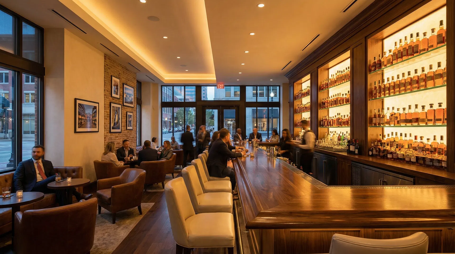 Raleigh upscale bar interior