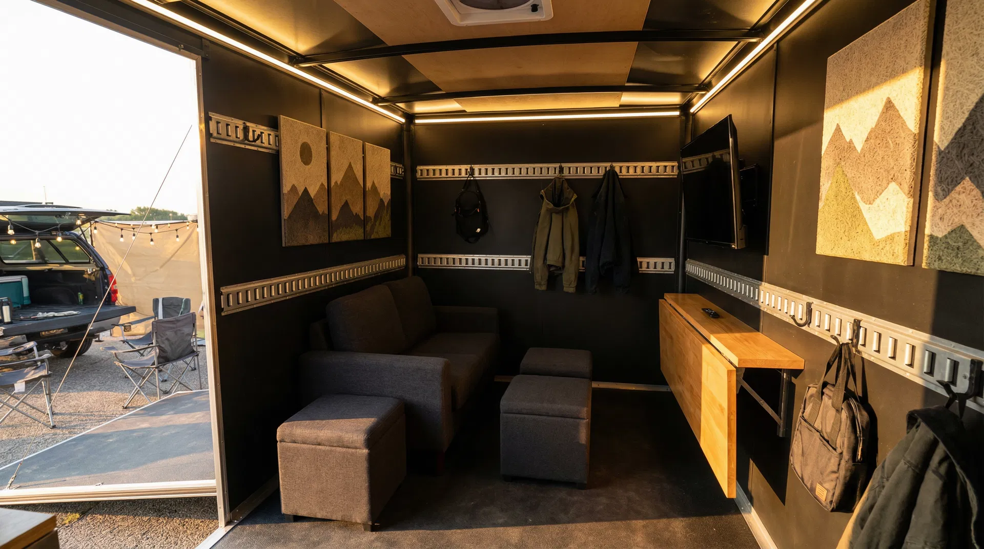 The Tailgater interior with NC-crafted furniture