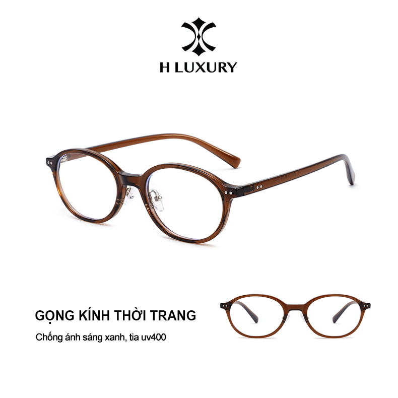 [H Luxury] Kính Cận Thị, Gọng Kính Cận Chống Ánh Sáng Xanh Và Tia UV Thiết Kế Trẻ Trung V23