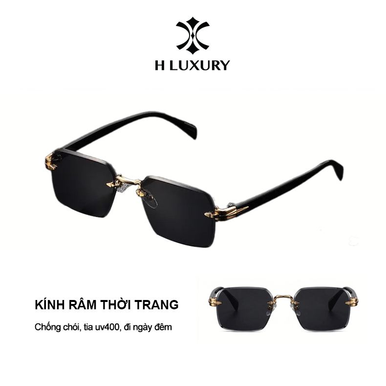 Kính mắt nam ngầu thời trang đi đường V12 Chống tia Uv400, chống chói - Gọng hợp kim và Acetate đẹp cao cấp