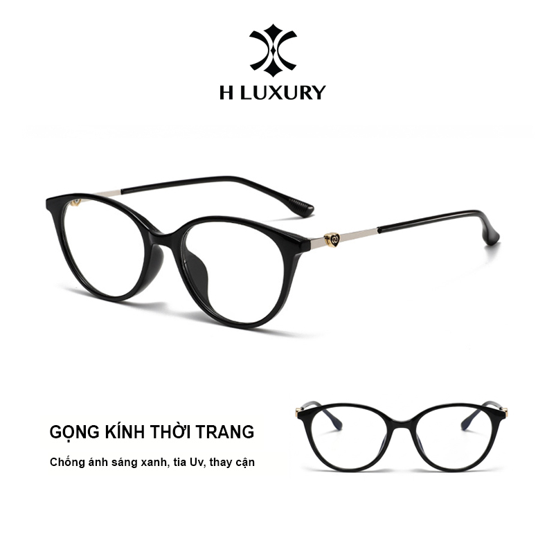 [H Luxury] Gọng Kính Cận V26 Chống Ánh Sáng Xanh Và Tia UV Dành Cho Nữ Thiết Kế Trẻ Trung Dễ Thương