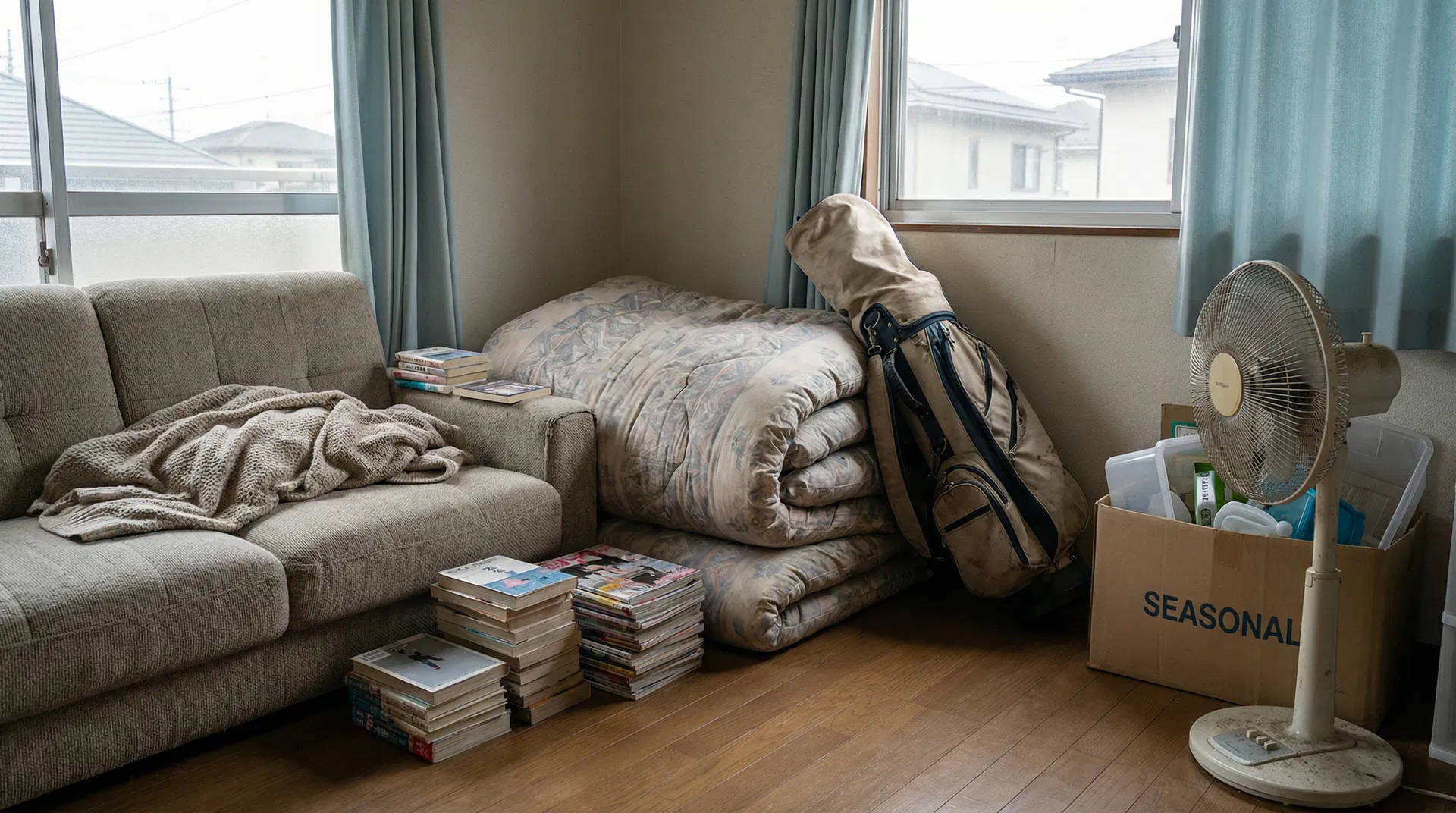 物で溢れた部屋