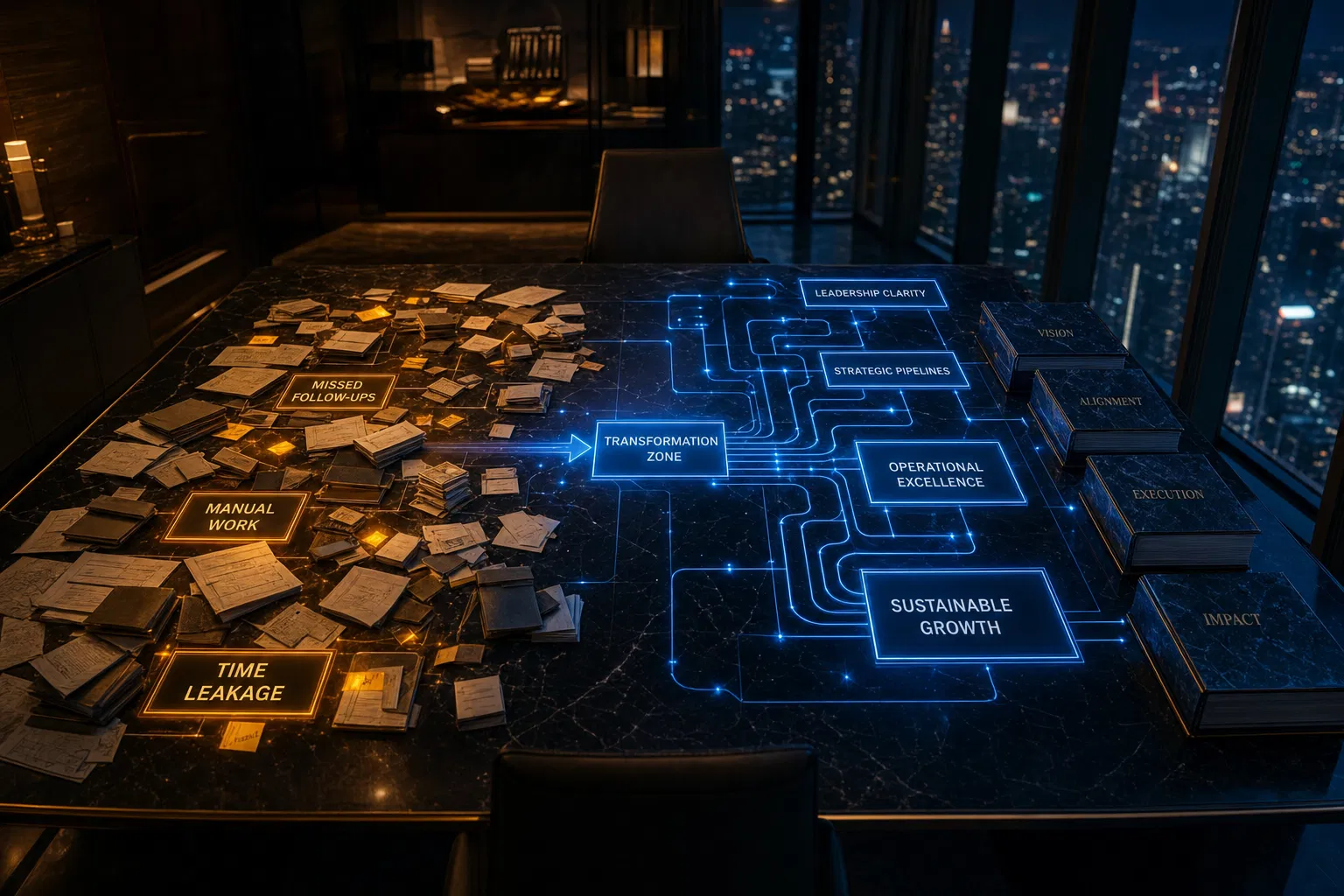 Operational complexity being mapped into structured clarity
