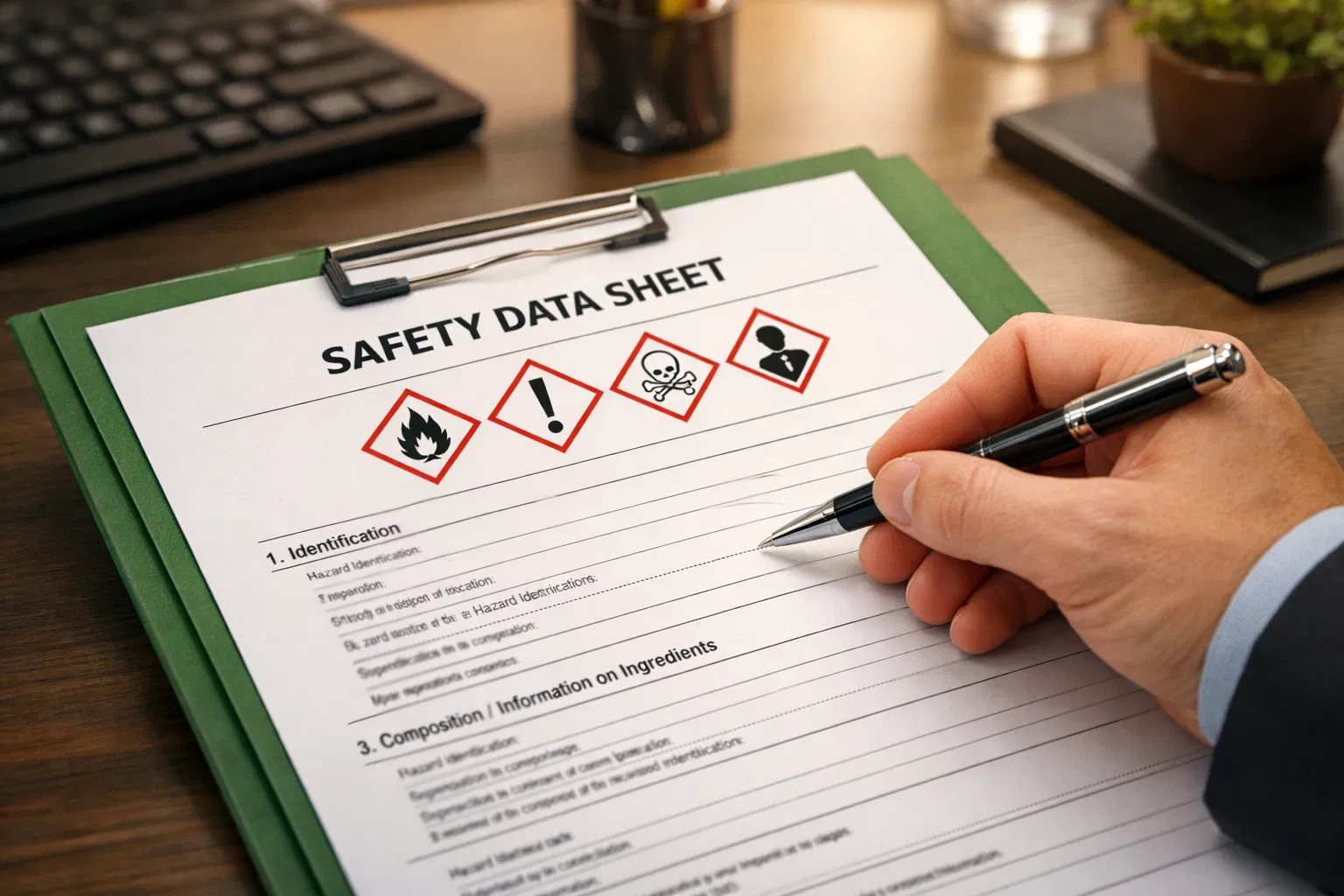 Rédaction de Fiches de Données de Sécurité (FDS)