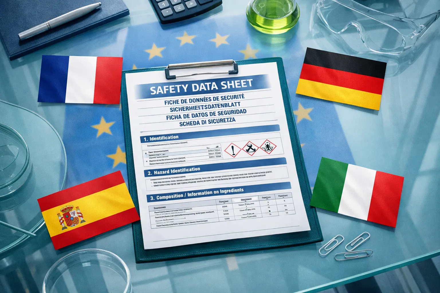 Traduction de Fiches de Données de Sécurité (FDS)