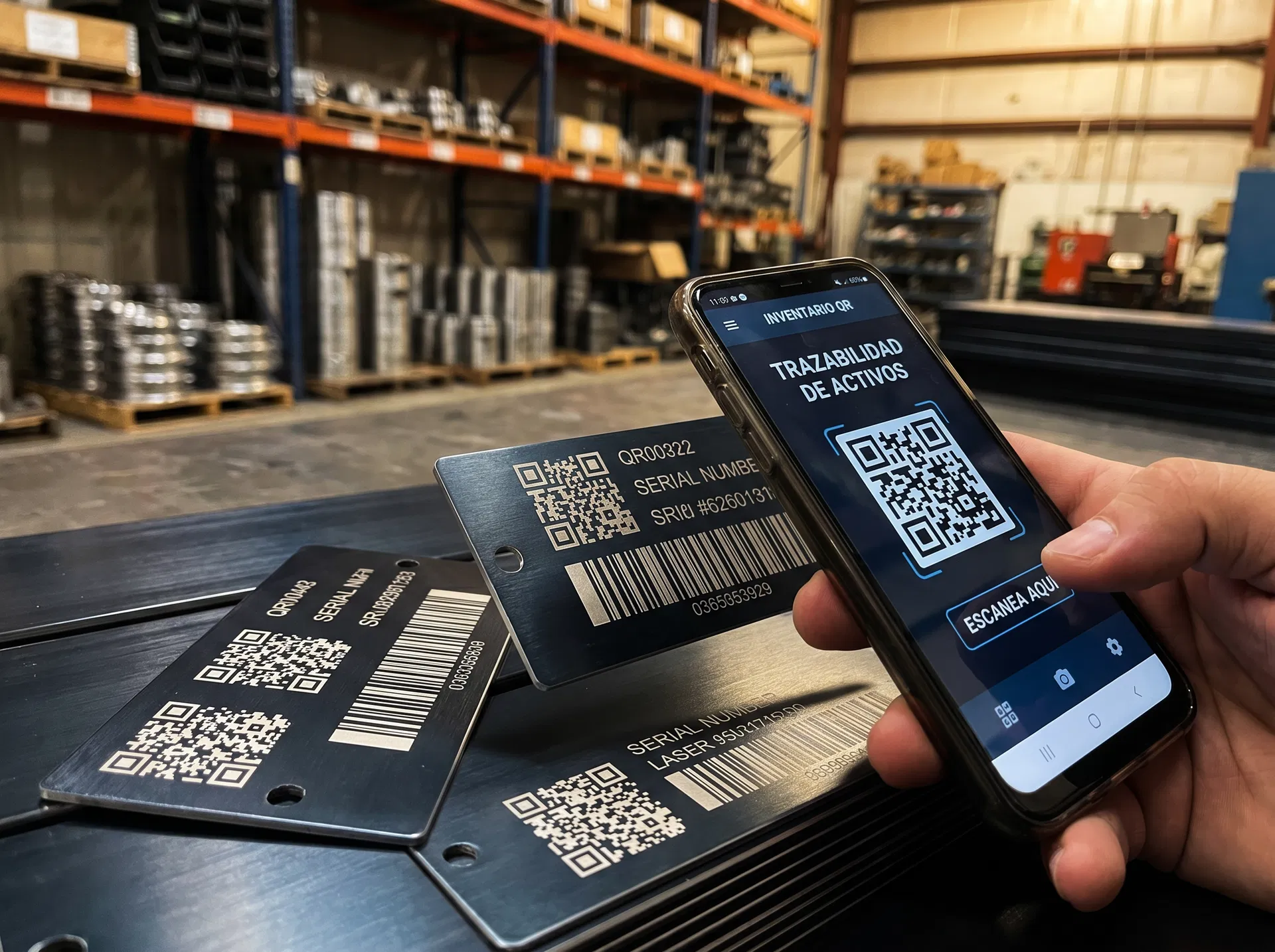 Placas de Activos Fijos con QR