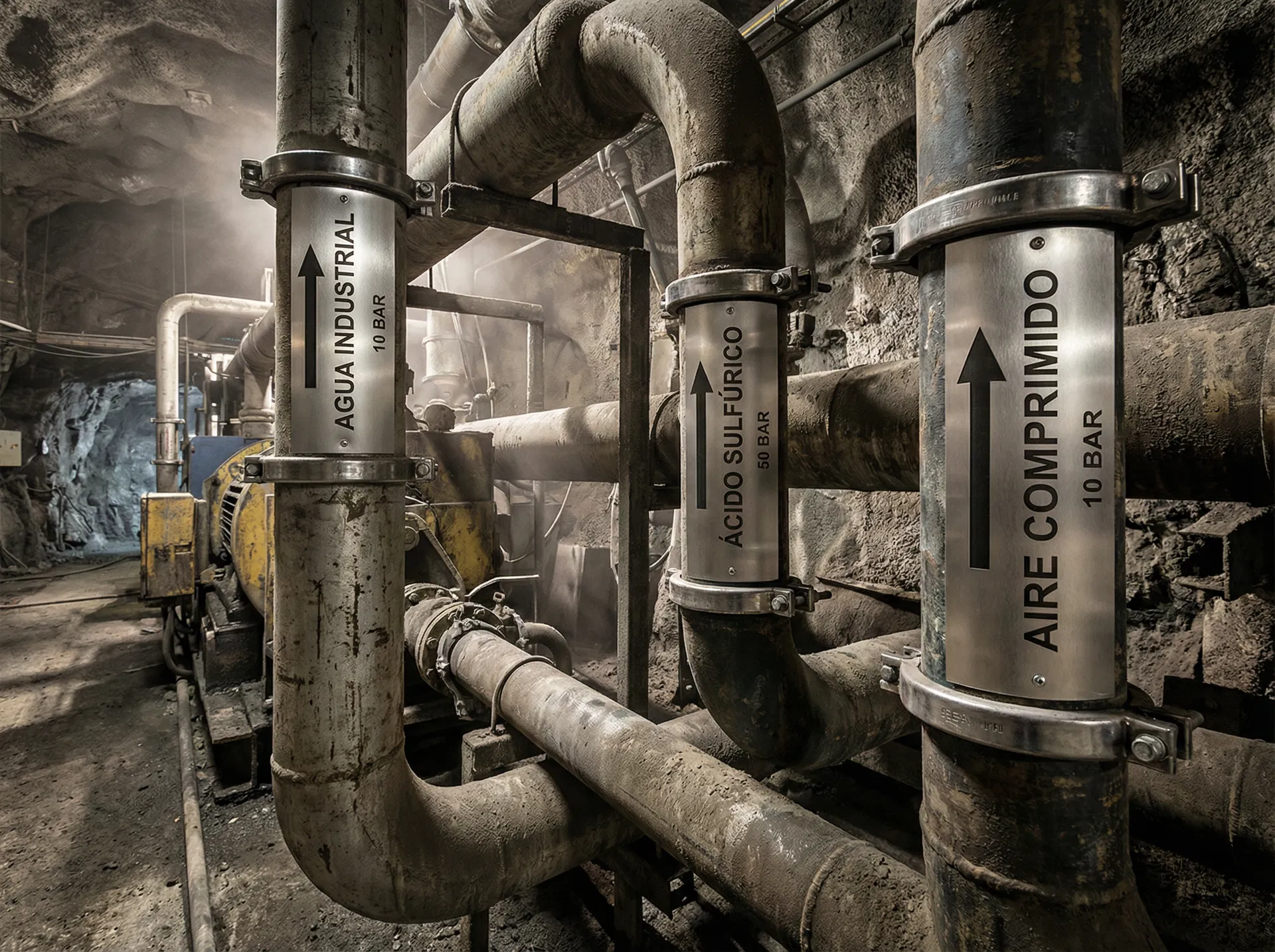 Rotulación de Tuberías Mineras