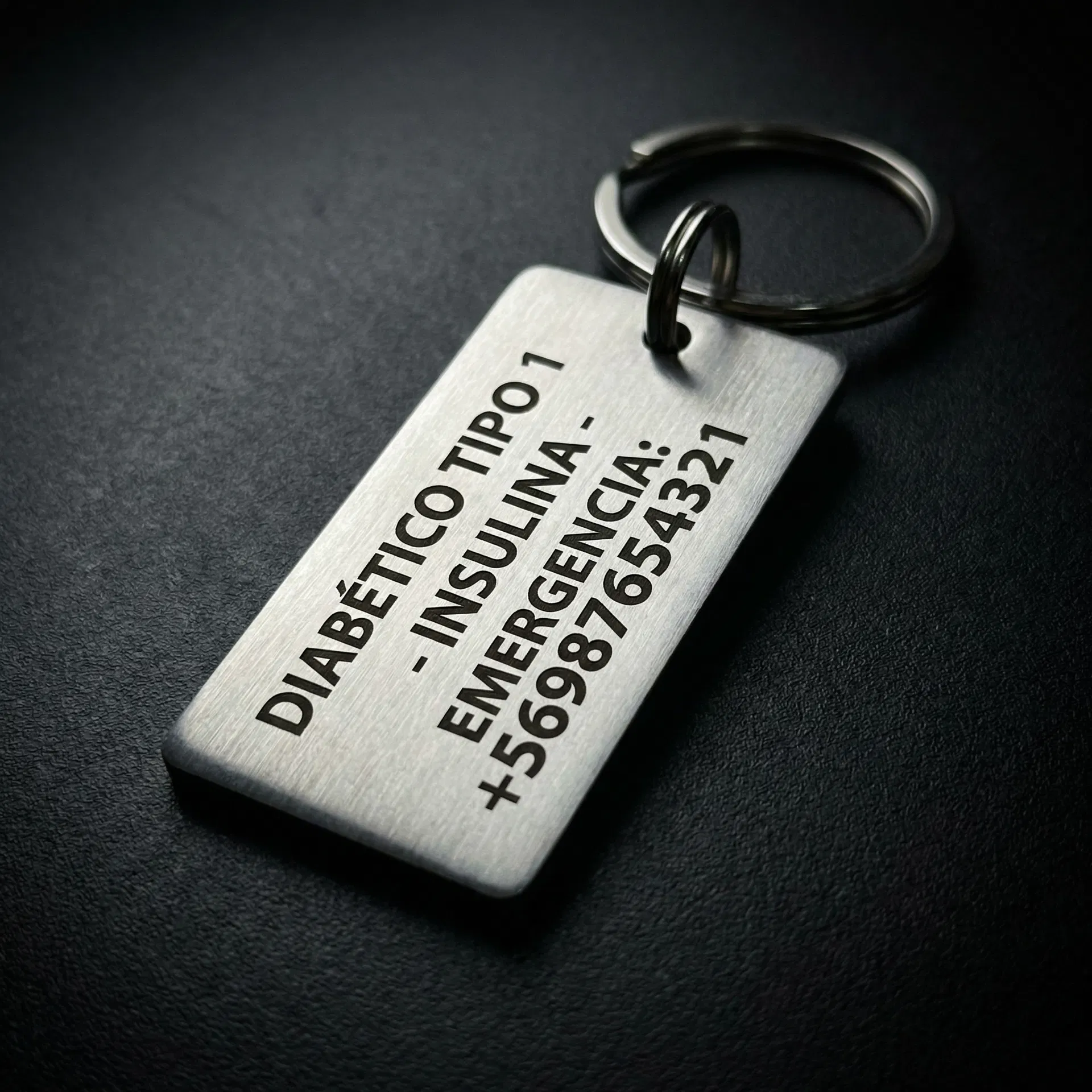 Mini Placa Médica — Llavero / Mochila