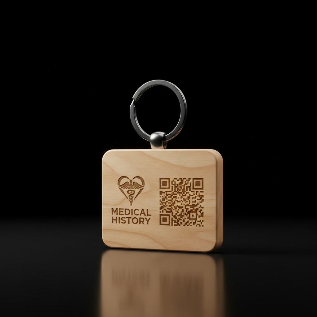 Llavero Madera Médico