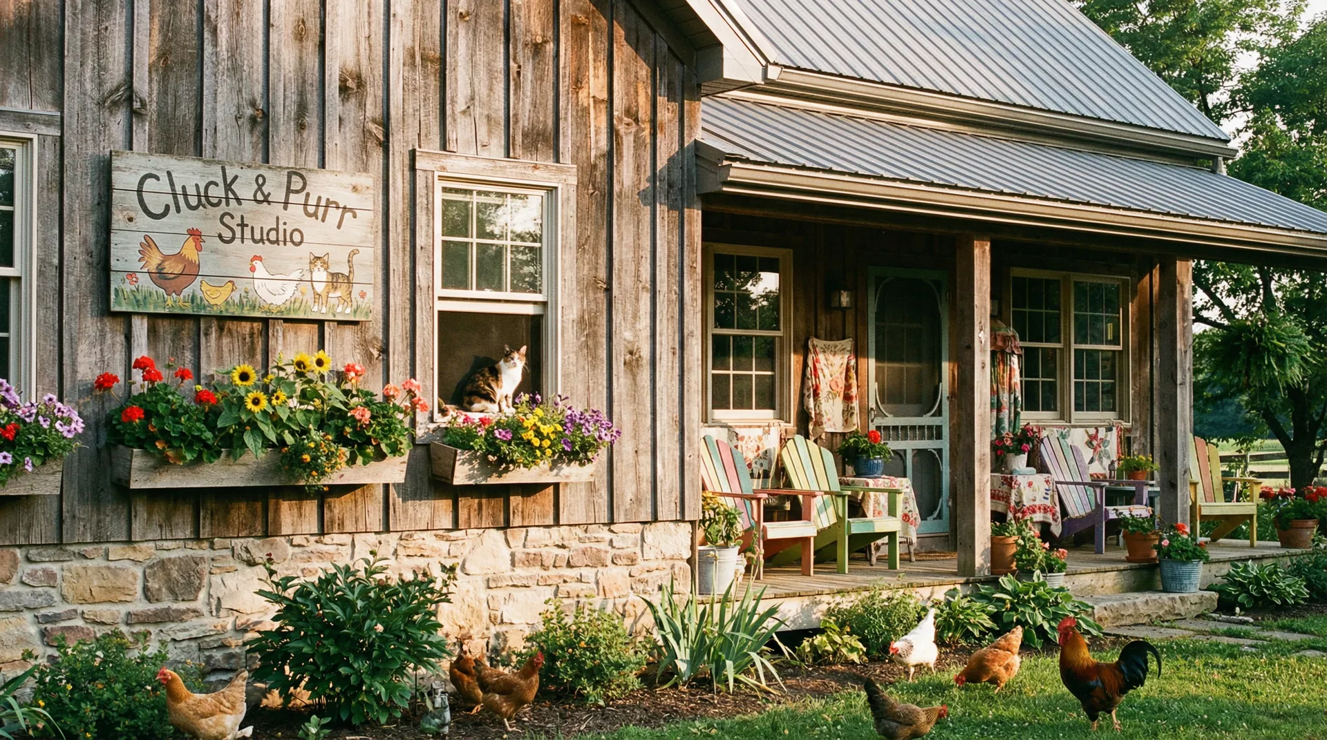 Cluck & Purr Studio exterior