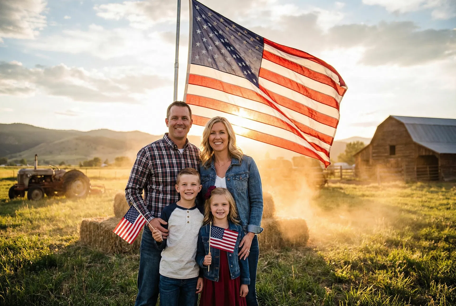 American family with Neptune Tallow Balm