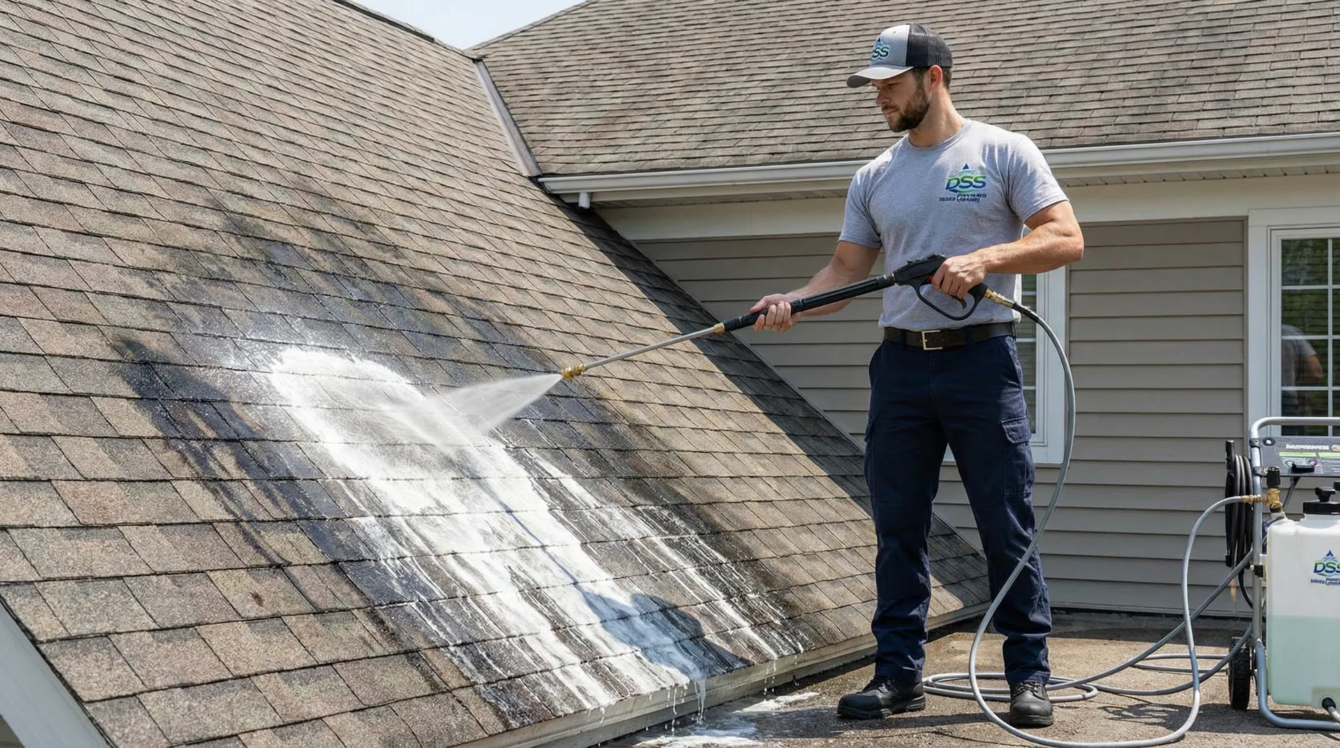 Roof Soft Washing