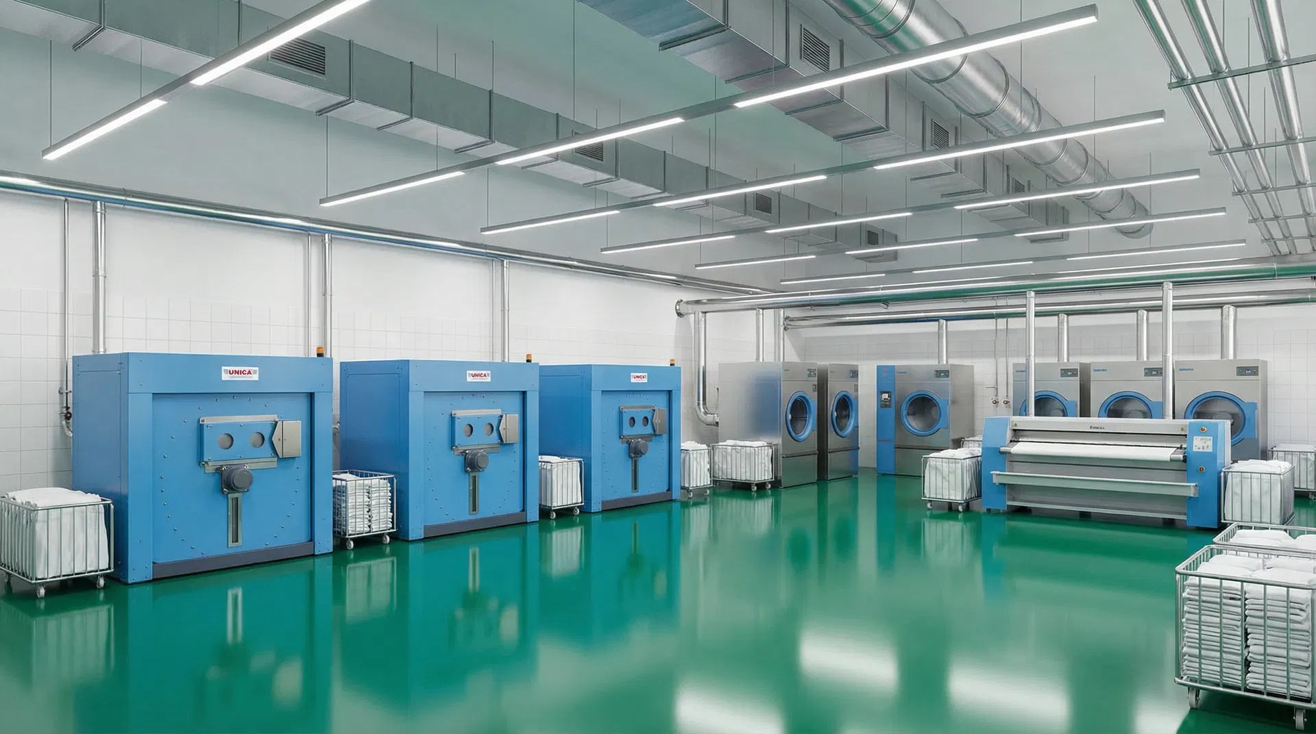 Complete UNICA laundry facility designed by MAGNARAB