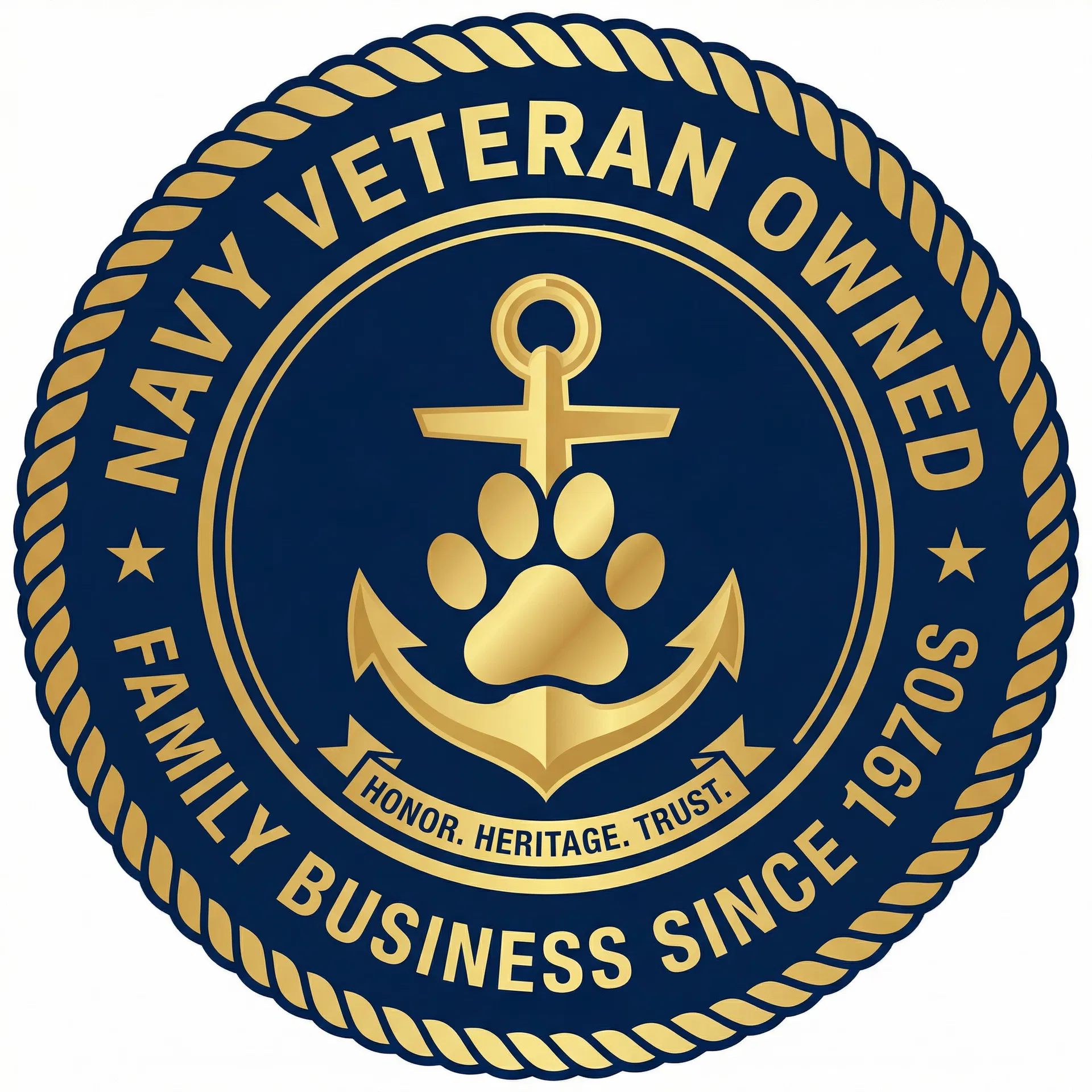 Navy Veteran Owned badge